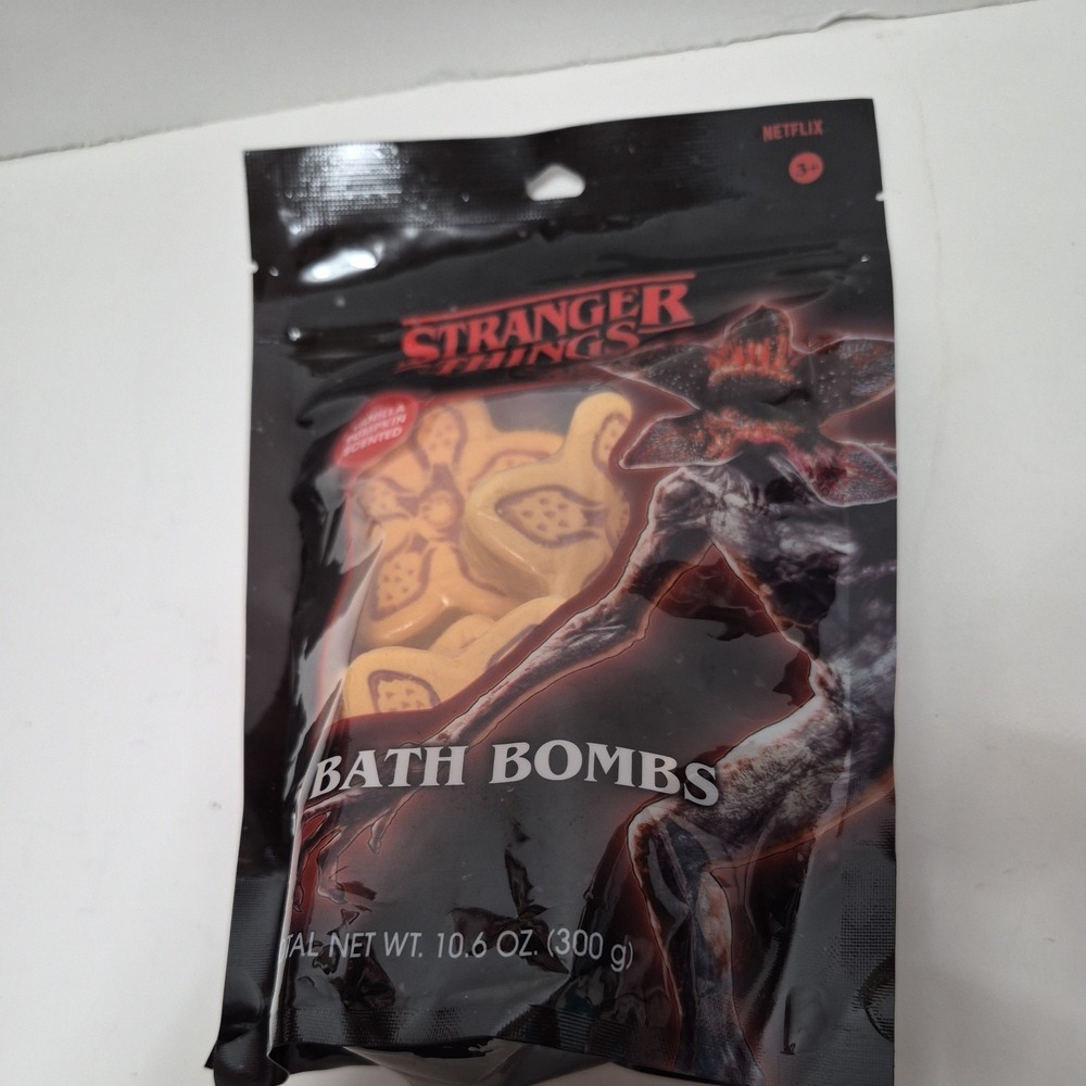 Stranger Things Vanilla Pumpkin Scent Star Bath Bombs 5-Pack BN Sealed Netflix